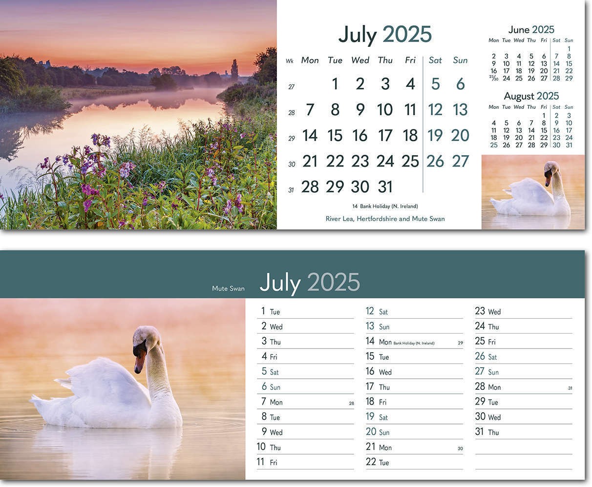 Rural Britain Desk Calendar