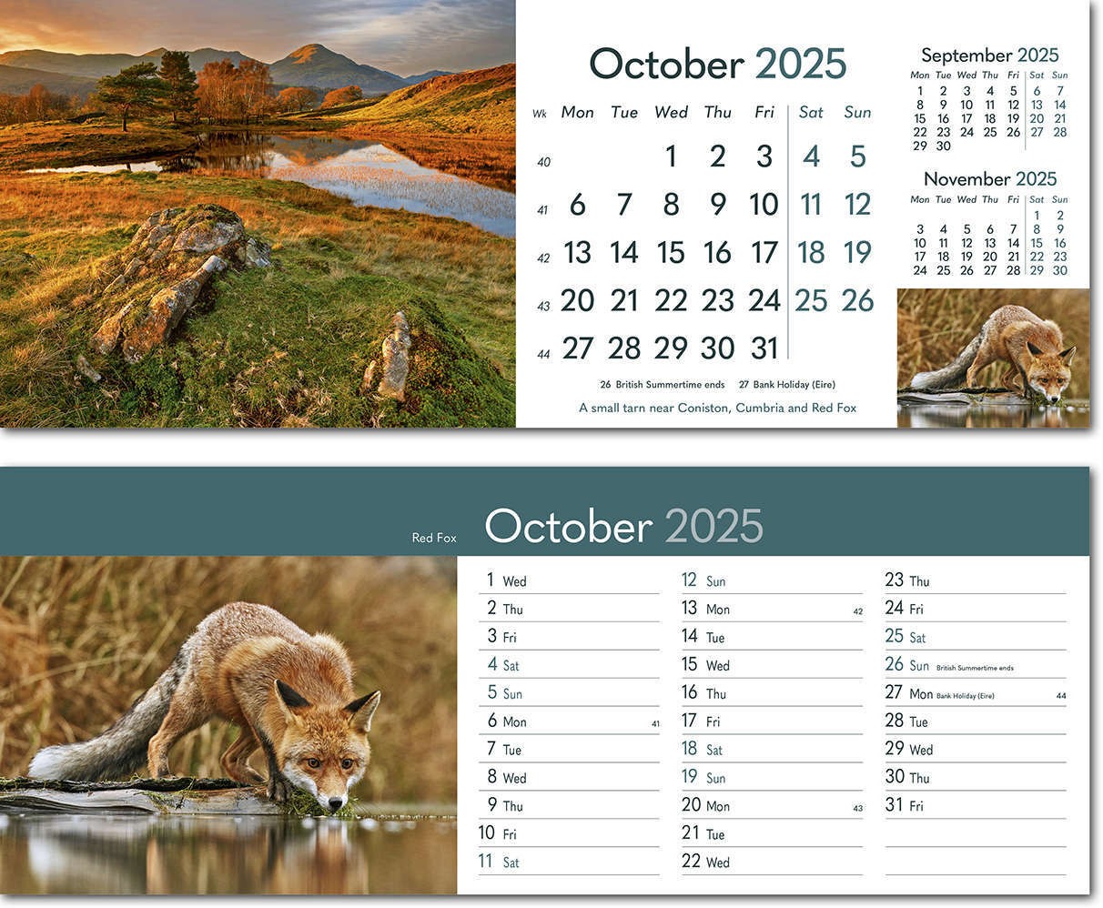 Rural Britain Desk Calendar