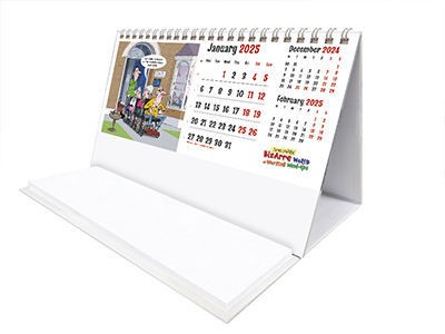 Bizarre World of Working Wind Ups Task Station Desk Calendar