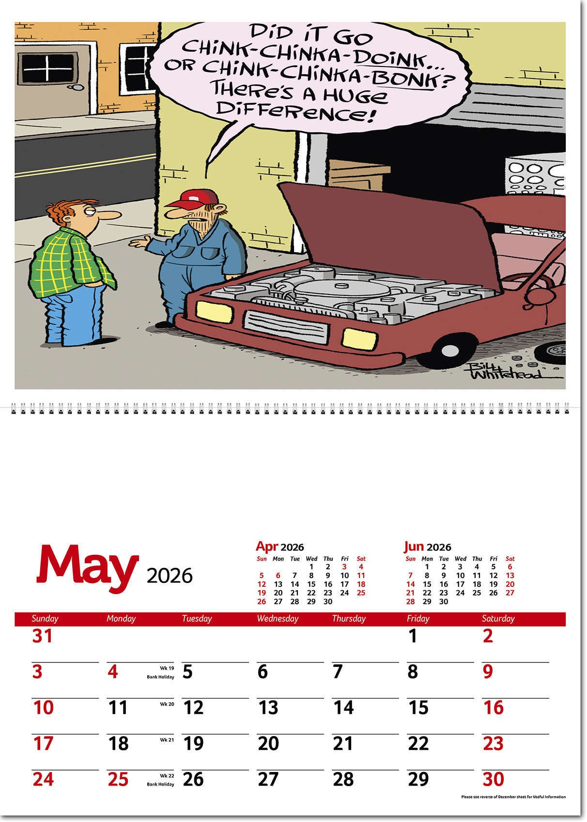 Working Wind-Ups Postage Saver Calendar