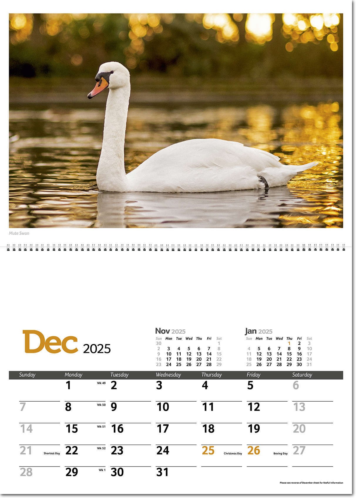 Wildlife in Britain Postage Saver Calendar