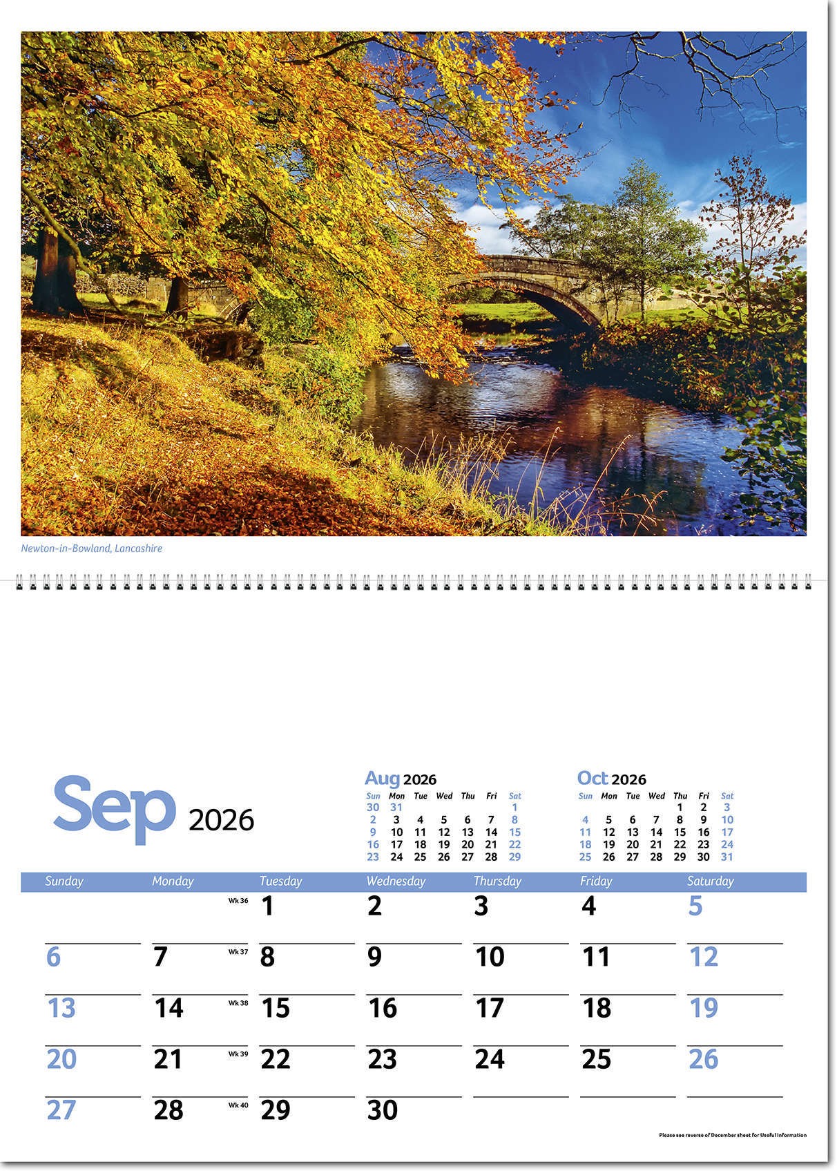 Beautiful Britain Postage Saver Calendar