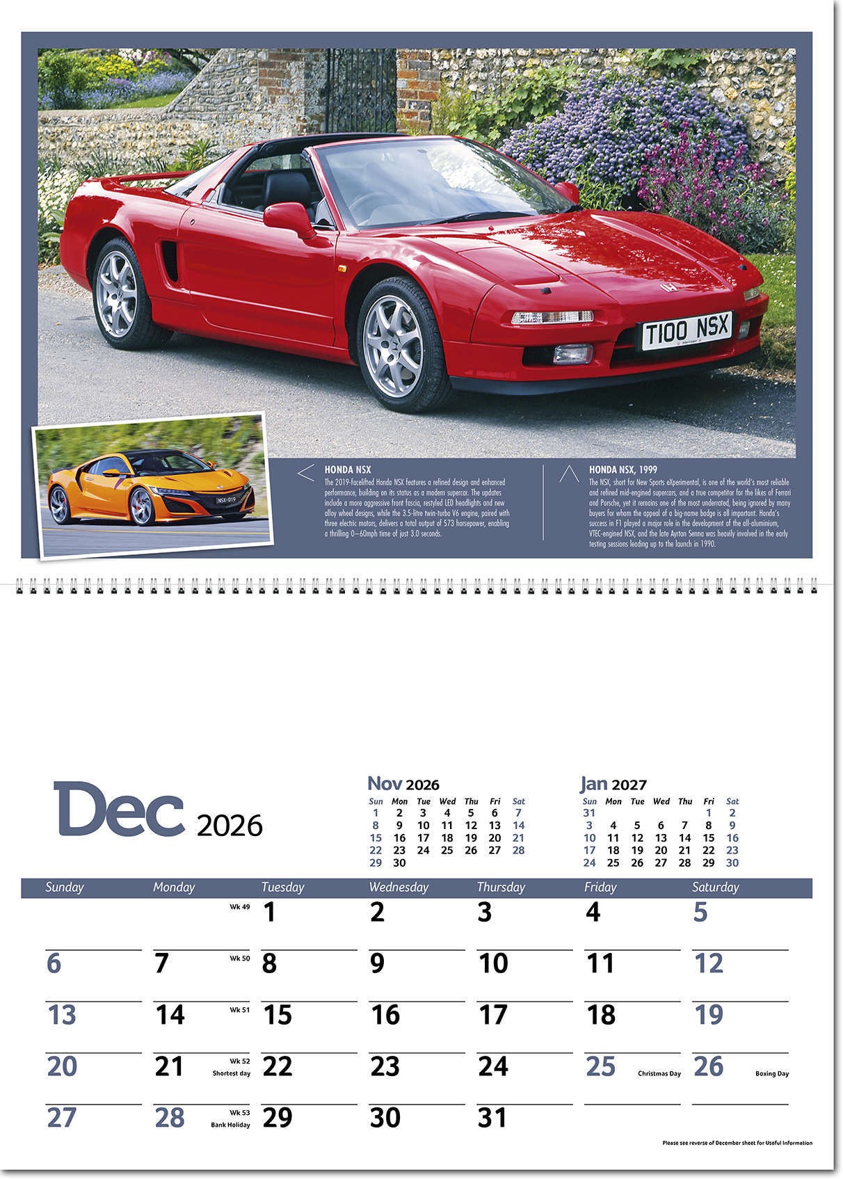 Classic Marques Past and Present Postage Saver Calendar