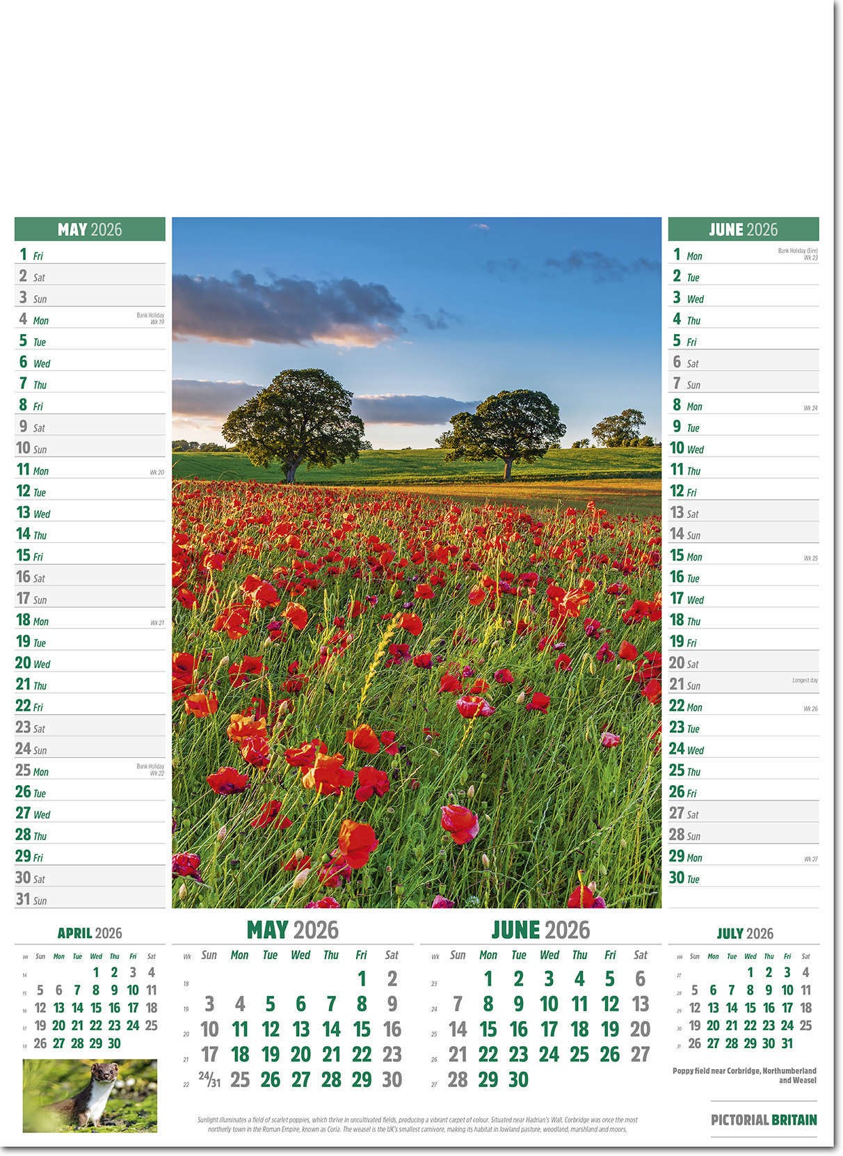 Pictorial Britain Calendar