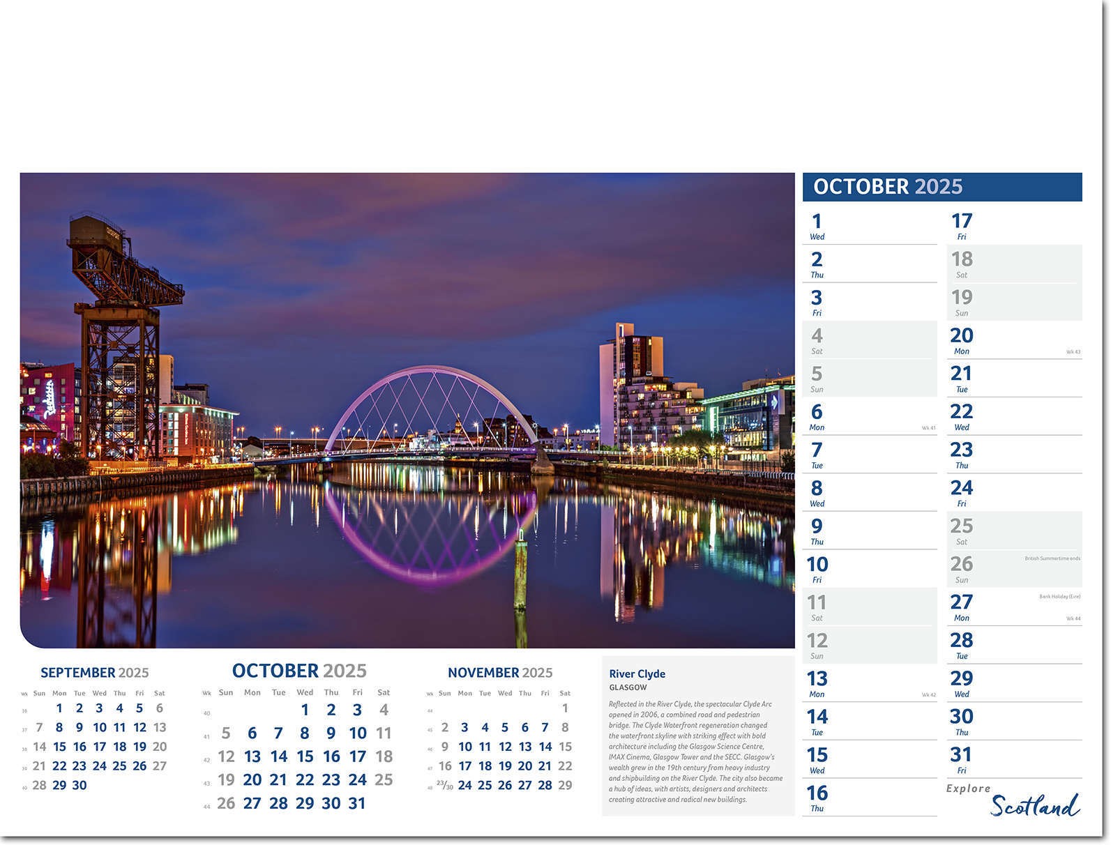 Explore Scotland Calendar