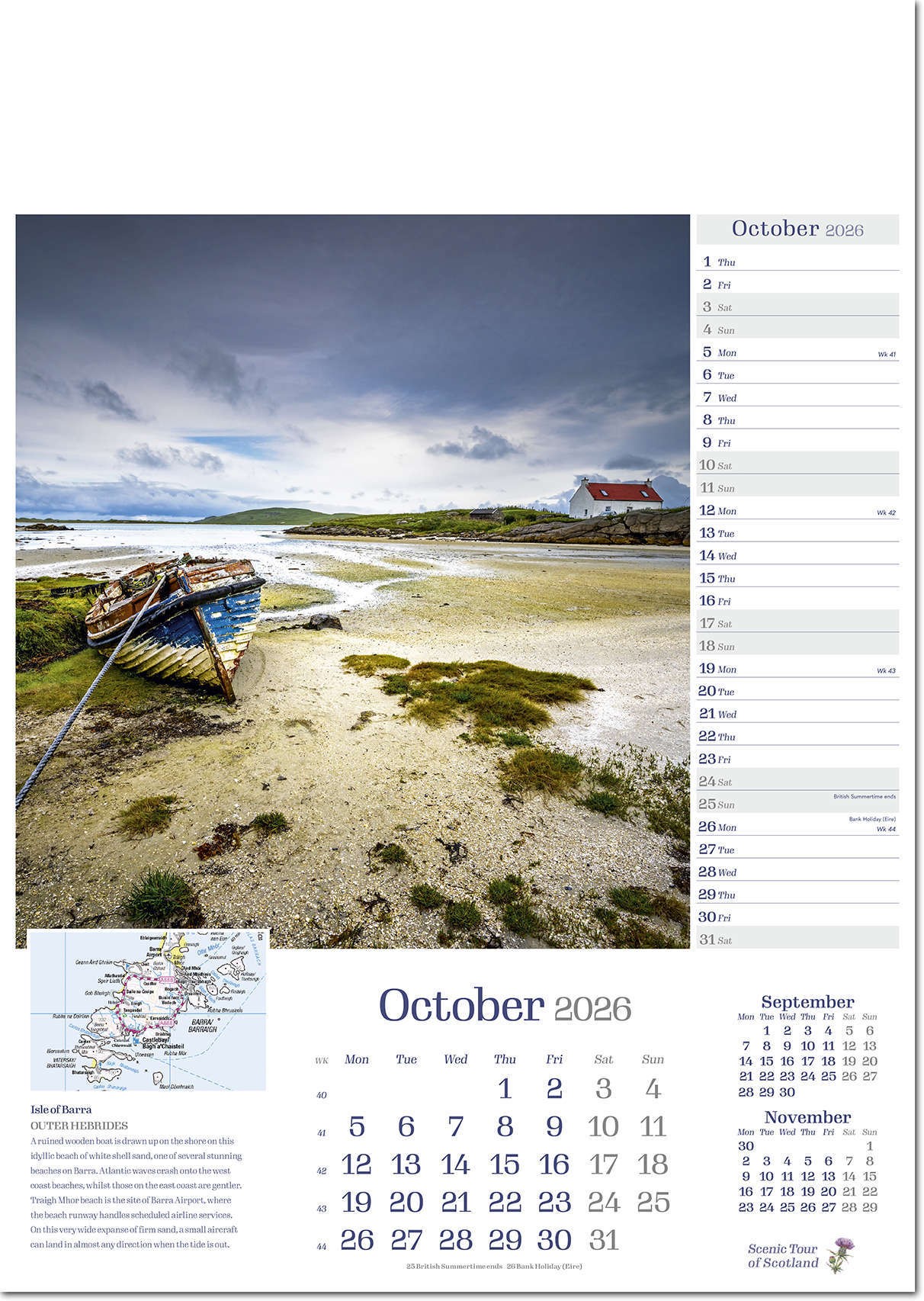 Scenic Tour of Scotland Calendar