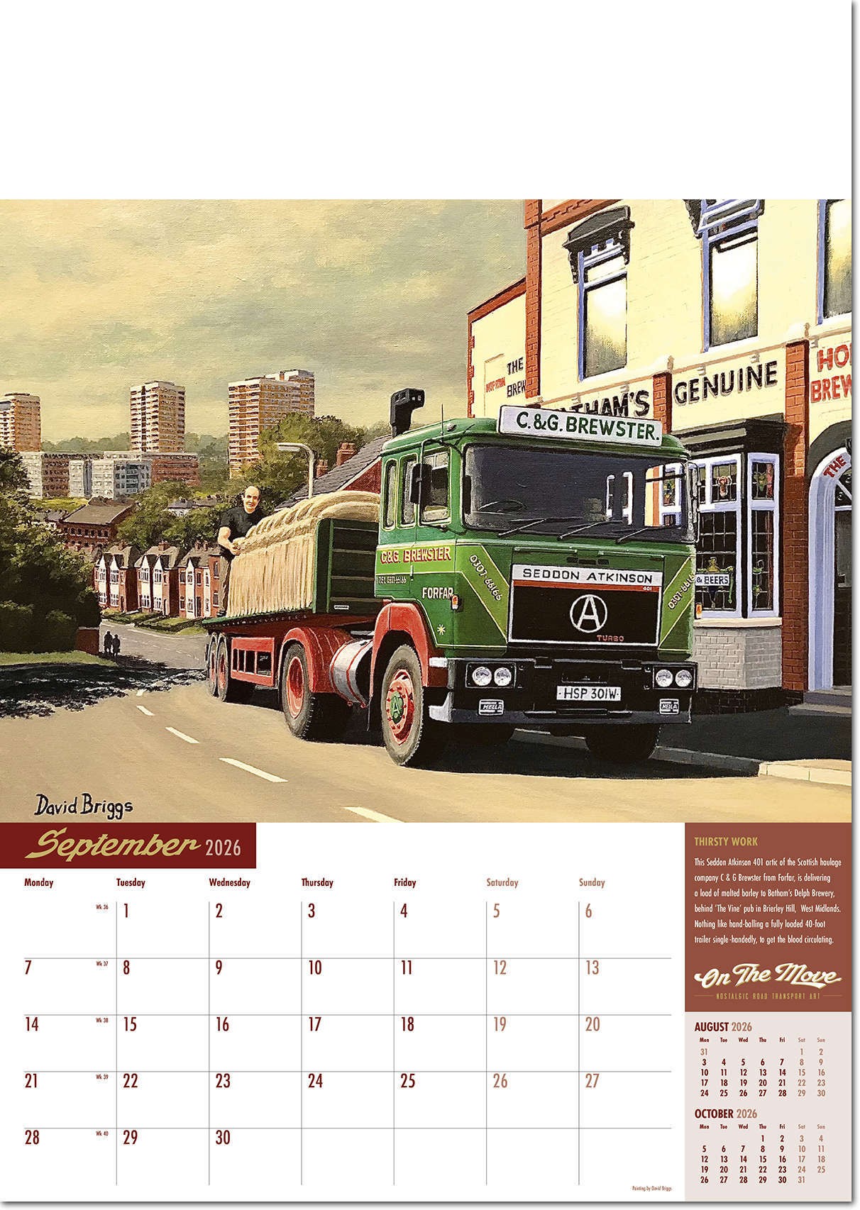 On the Move Wall Calendar