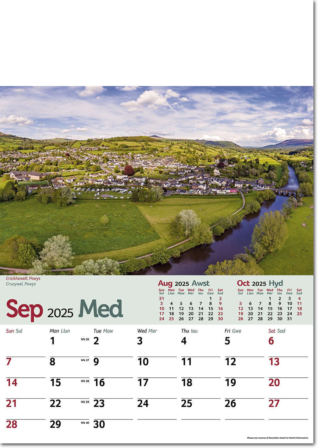 Tour of Wales Calendar