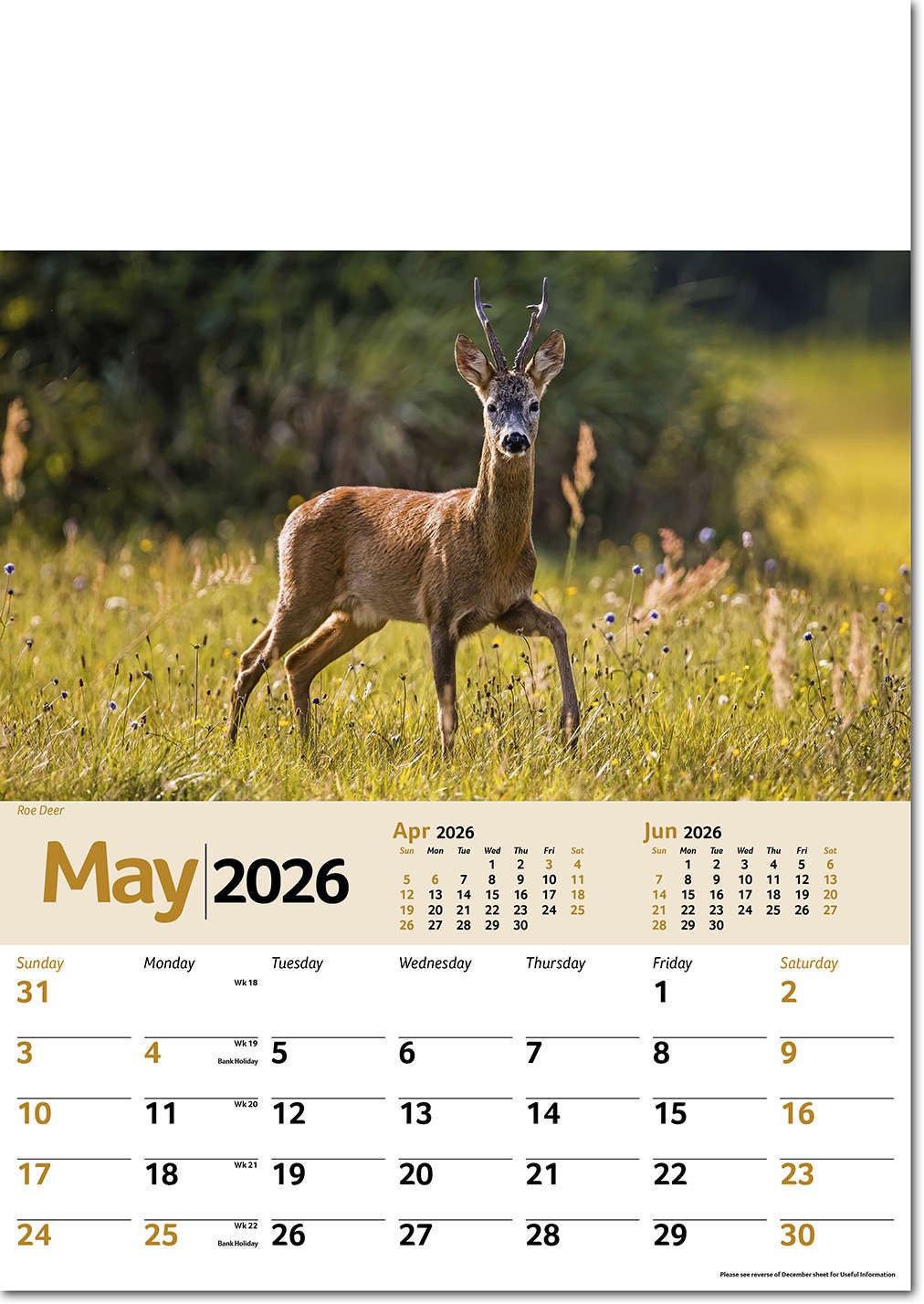 Wildlife Memo Calendar