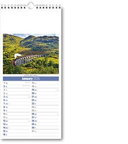 Slimline Scotland Compact Calendar